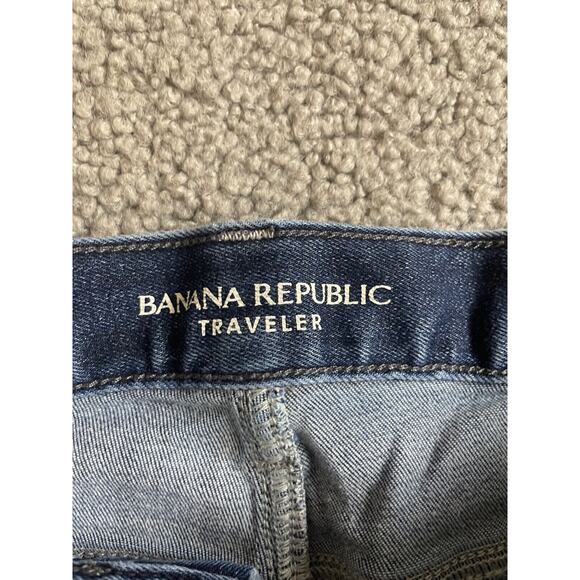 Banana Republic Travel Jean 36x32 Blue Slim Fit Stretch Denim 5 Pocket Mens - Picture 4 of 8